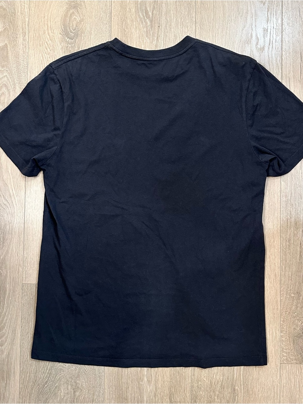All Saints Dark Gray Short Sleeve Tee with Center White Chest Logo Men’s XS - Picture 4 of 6